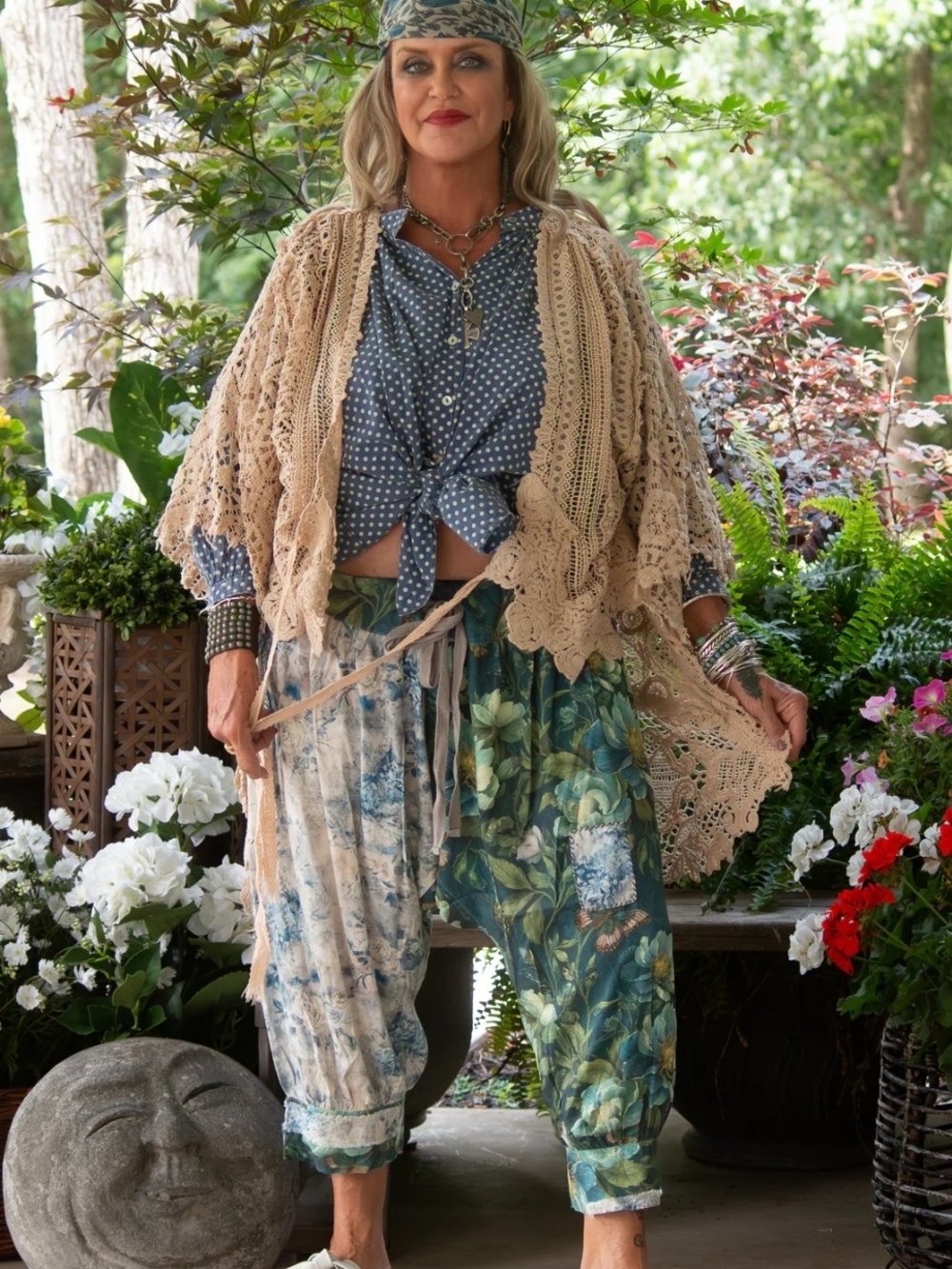 🔥Brand New Jaded Gypsy Petal Whisper Bloomers - Sky - Picture 3 of 3
